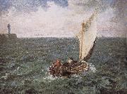 Jean Francois Millet Sailboat oil painting